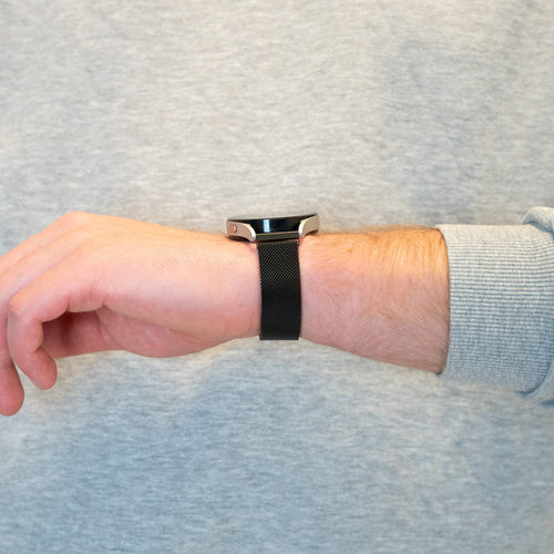 Bandz Garmin Venu 2 Plus Milanese Loop Strap (Black)