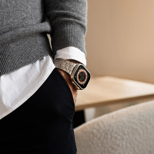 Bandz Apple Watch Ultra Titanarmband 'Supreme' (Titan)
