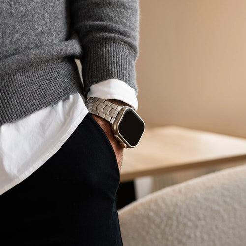 Bandz Apple Watch Ultra Titanarmband 'Supreme' (Titan)