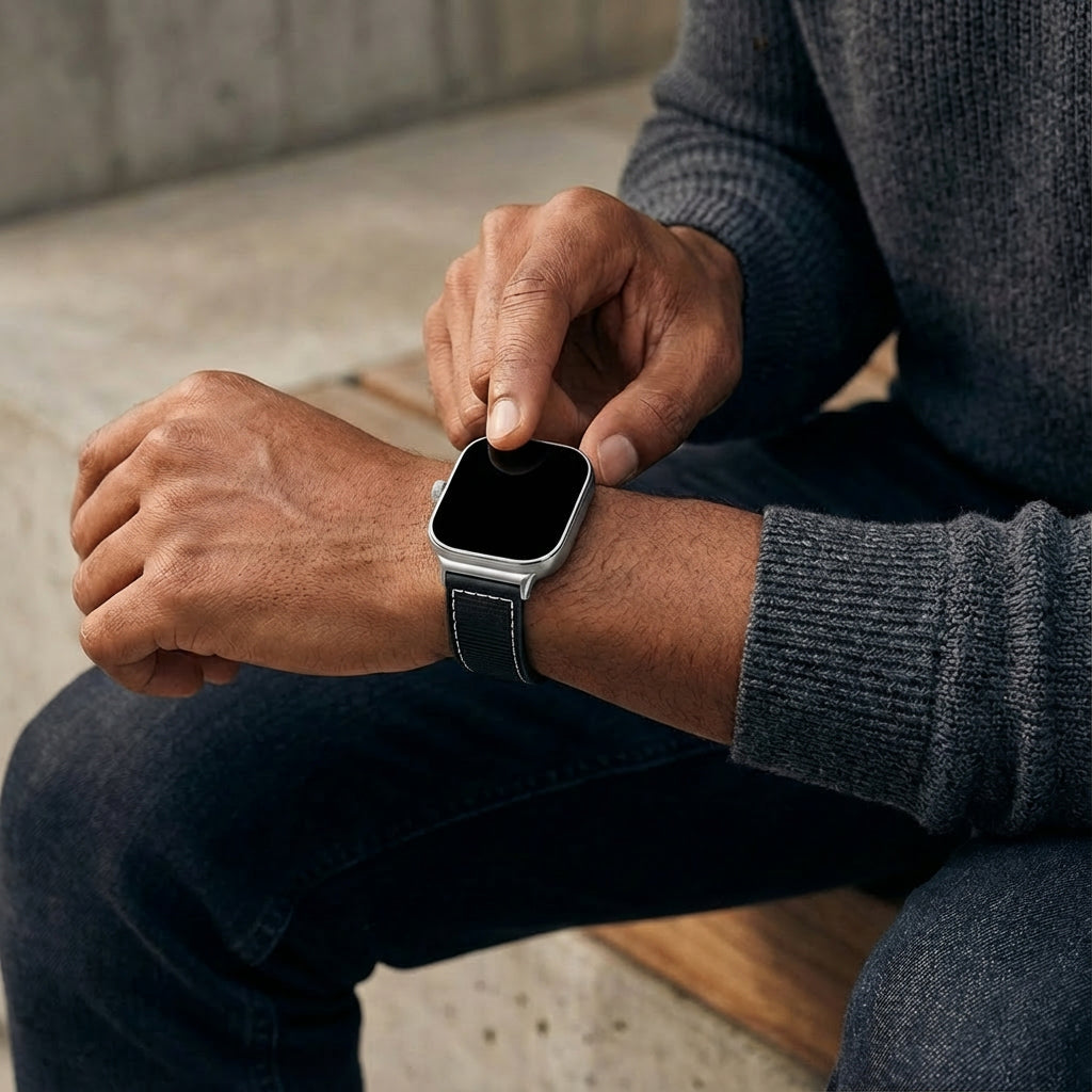 Xiaomi Smart Band 9 Pro Nylon-Hybrid Armband (Schwarz)