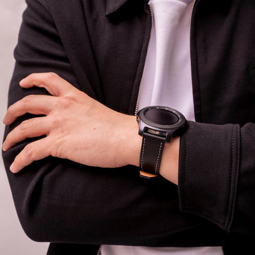 Huawei Watch GT 7 Pro Leather Strap 'One Push' (Black)