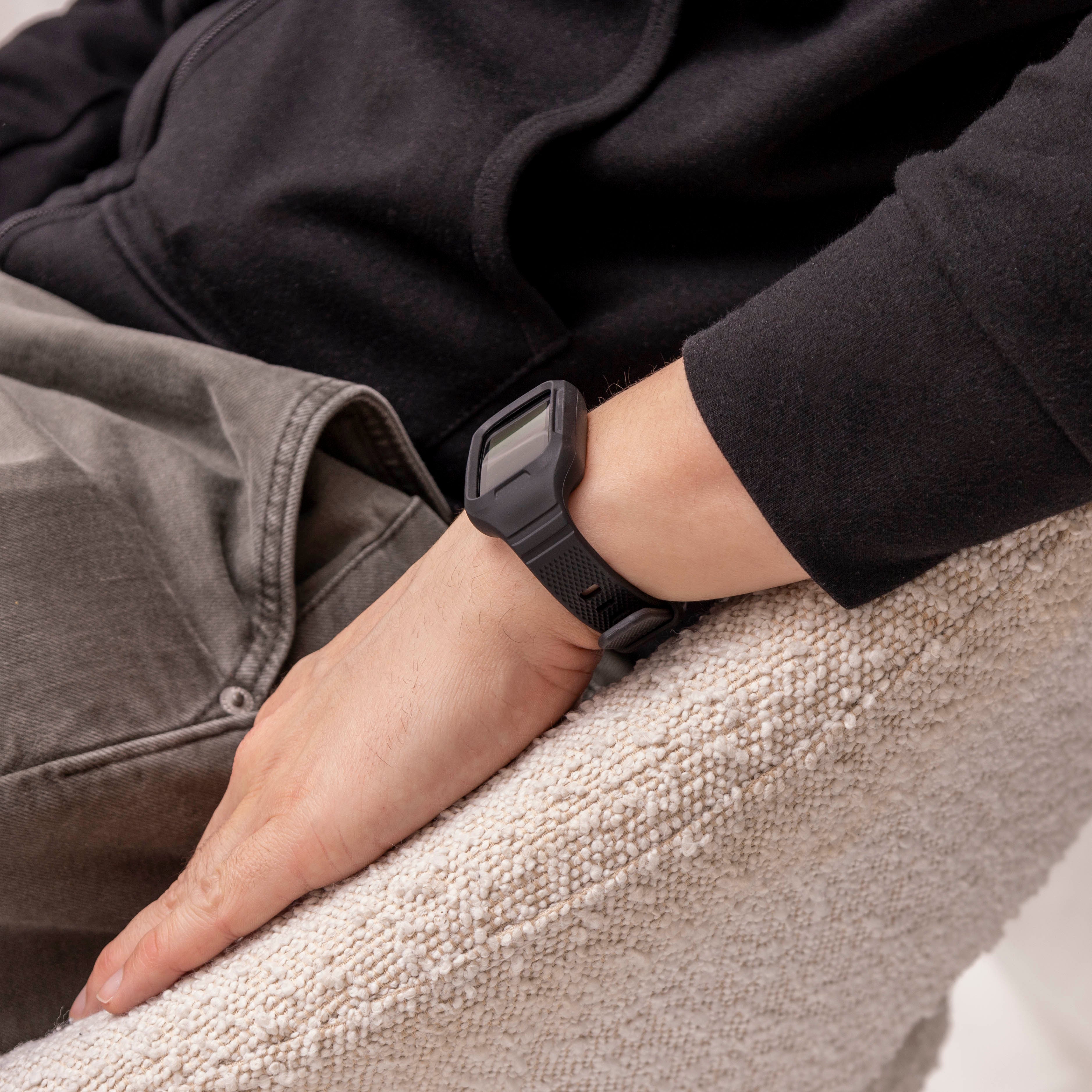 Huawei Band 8 TPU-Armband mit Rahmen (Schwarz)