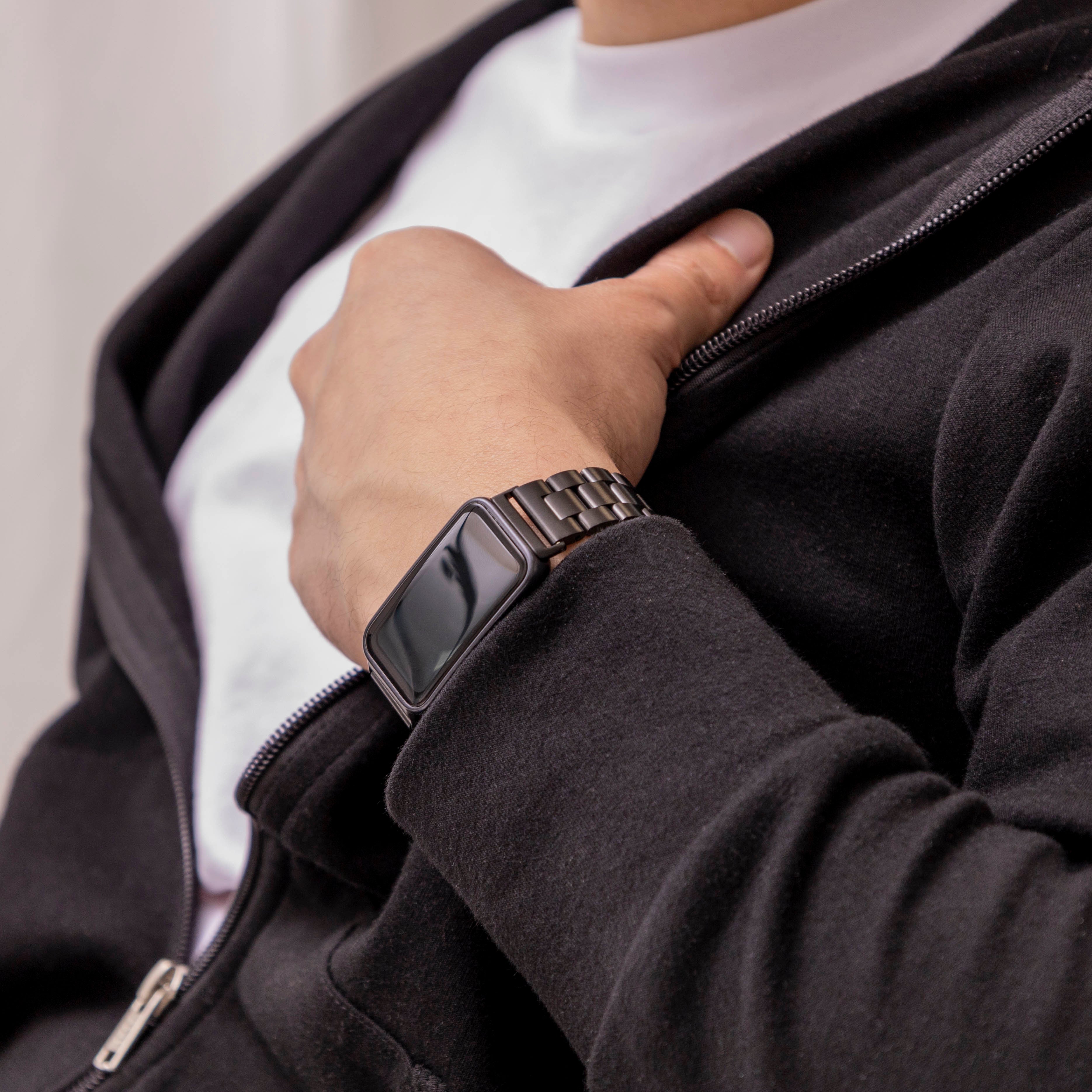 Huawei Band 10 Stahlarmband (Schwarz)