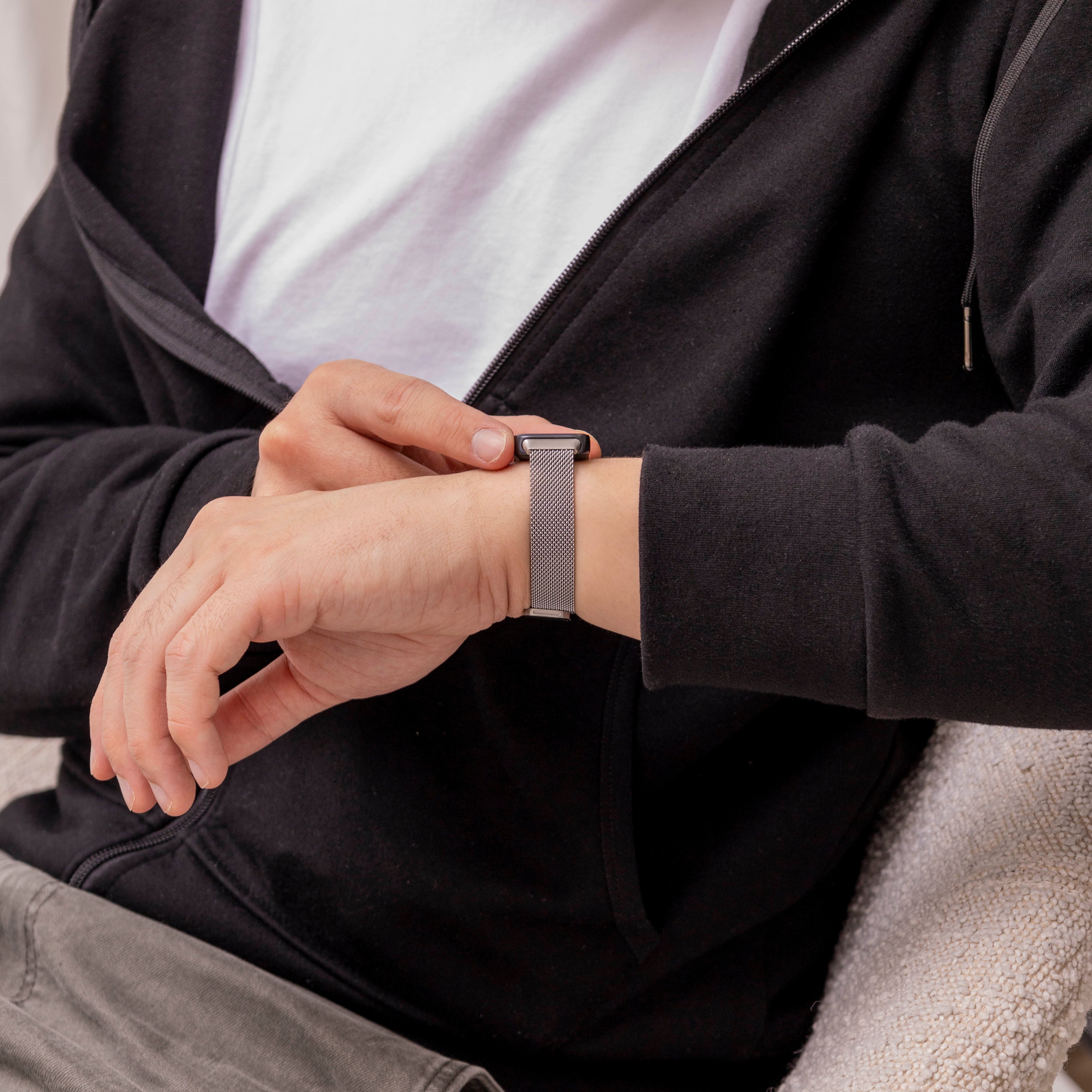 Huawei Band 8 Milanese-Armband (Silber)
