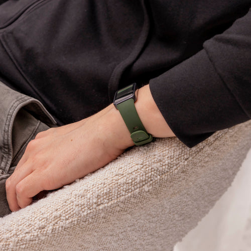 Huawei Band 9 Classic Silikonarmband (Dunkelgrün)