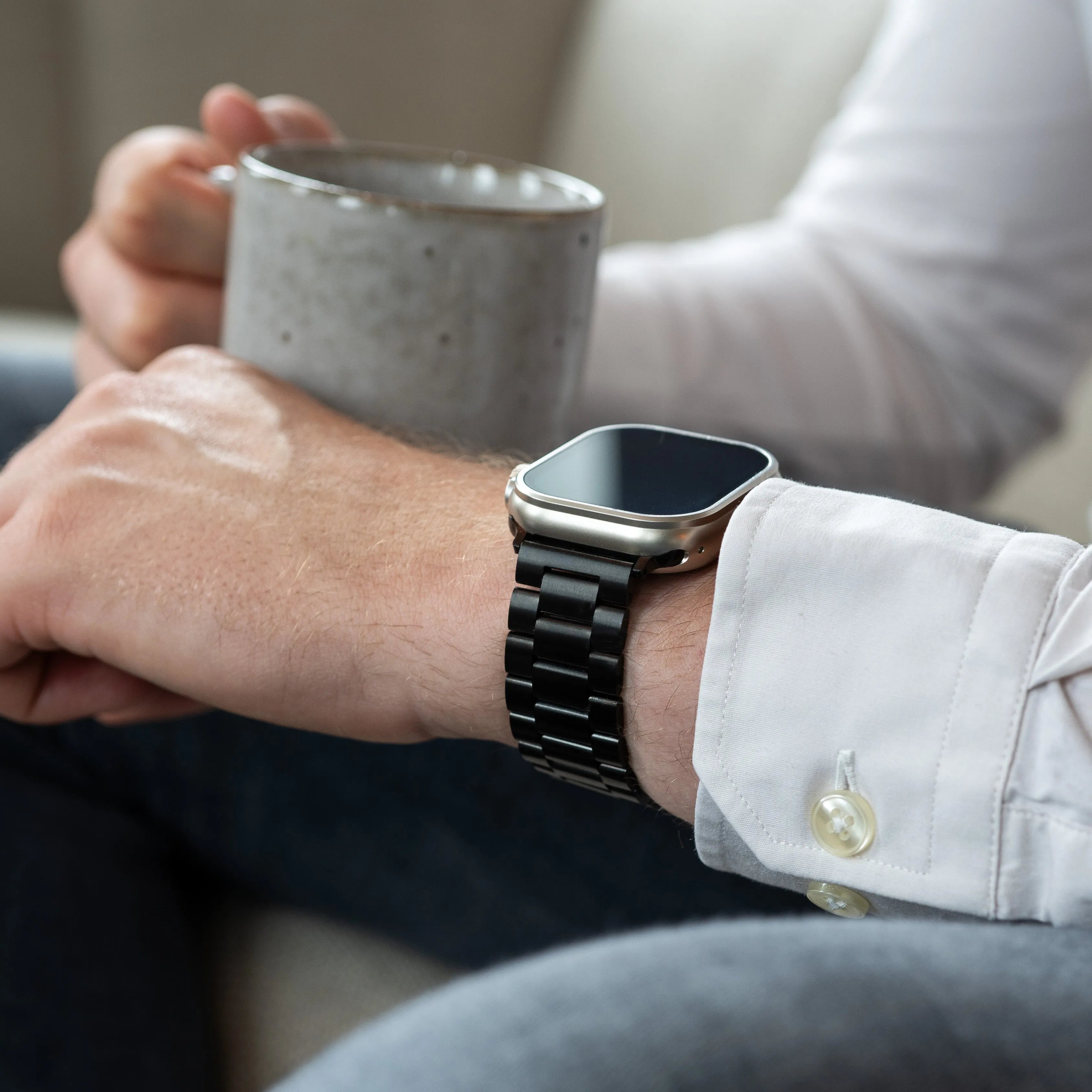 Apple Watch Titanarmband (Schwarz)