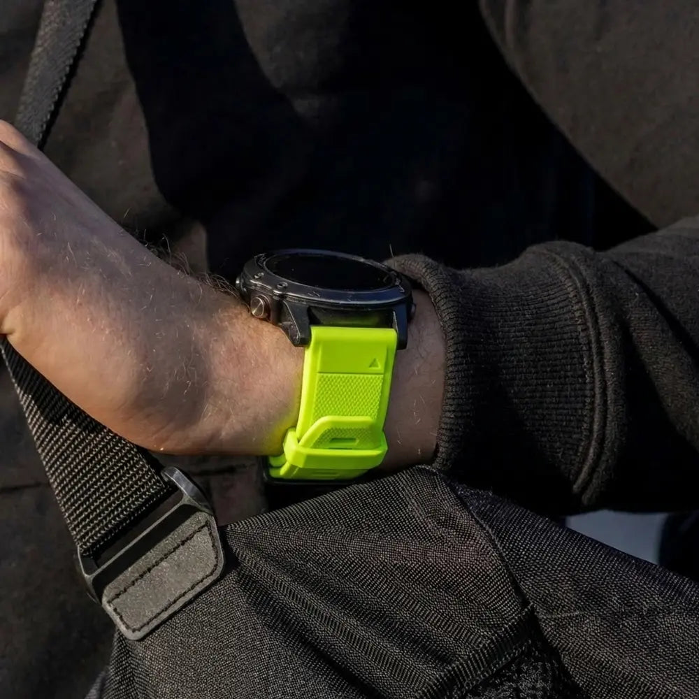 Garmin Fenix 5 (Plus) / 6 (Pro) Silikonarmband (Hellgrün)