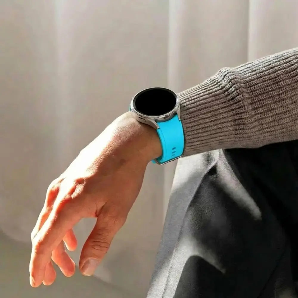 Samsung Galaxy Watch 6 Classic 47mm Silicone Strap Perfect Fit (Light Blue)
