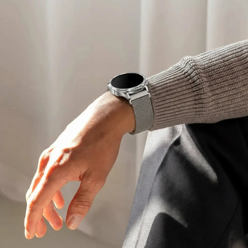 Bandz Huawei Watch GT 6 Pro - 46mm 'One push' Milanese band (titanium)