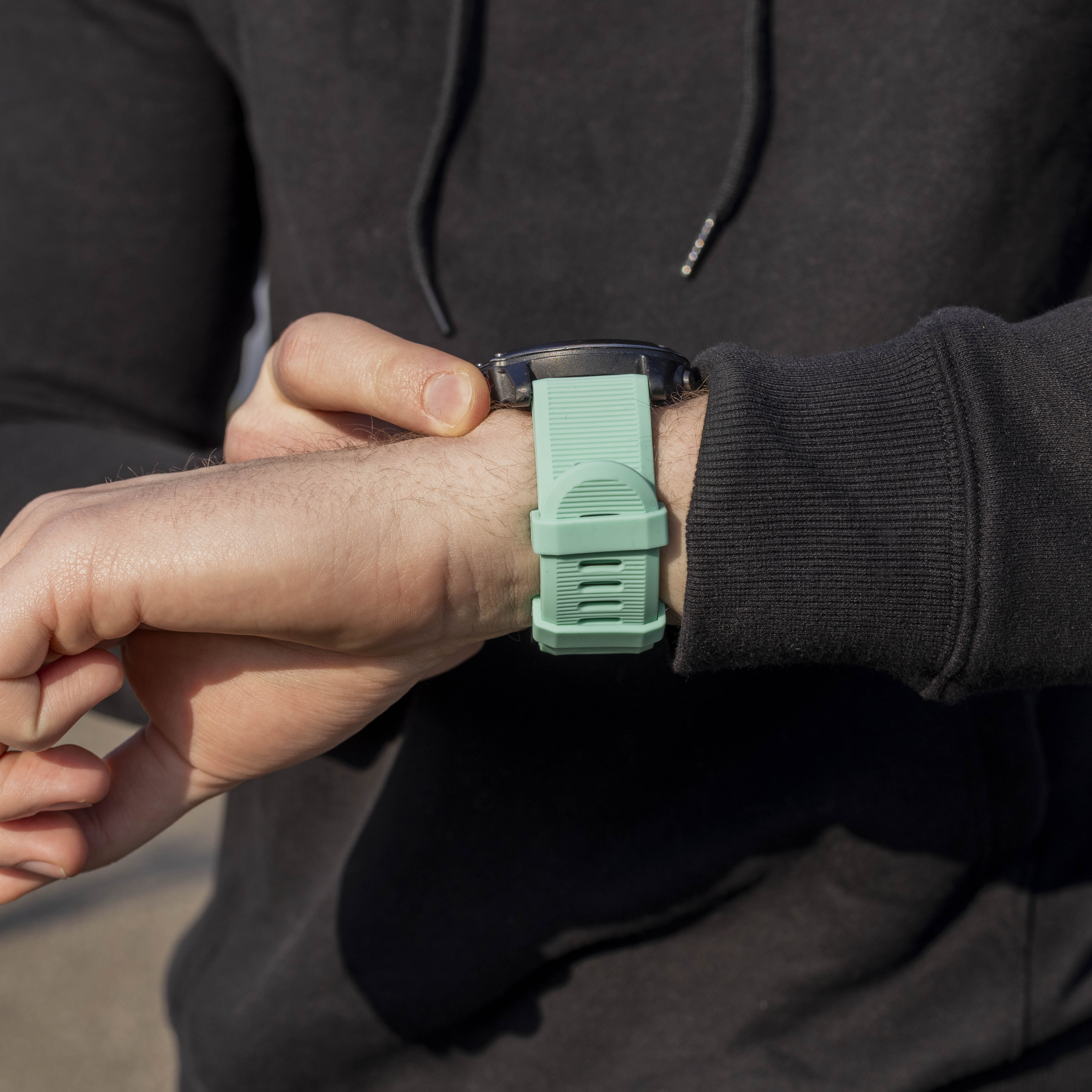 Garmin Fenix 7x Silikonarmband (Aqua)