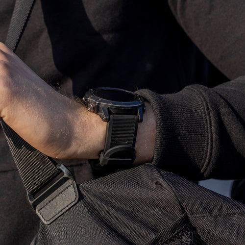 Garmin Fenix 7x Silikonarmband (Schwarz)