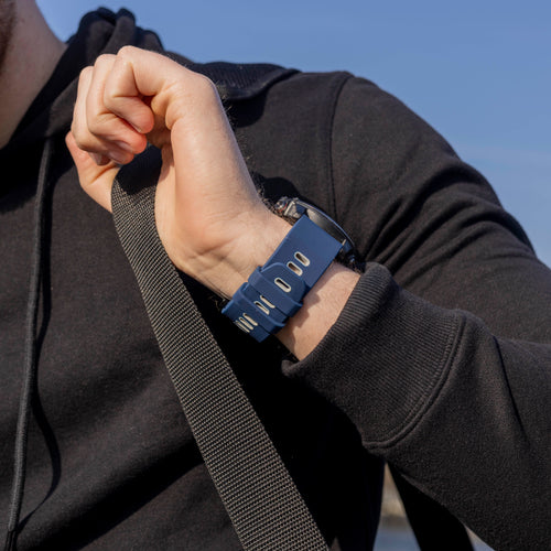 Garmin Enduro 1 / 2 / 3 Sport Buckle Strap (Blue/Gray)