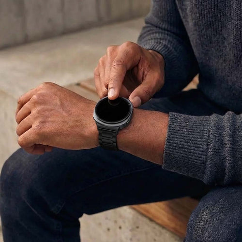 Bandz Samsung Galaxy Watch 8 Classic Titanium Strap 'Deluxe' (Black)