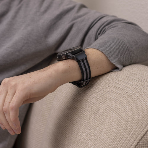 Nylon Buckle Strap, black/grey, lifestyle photo