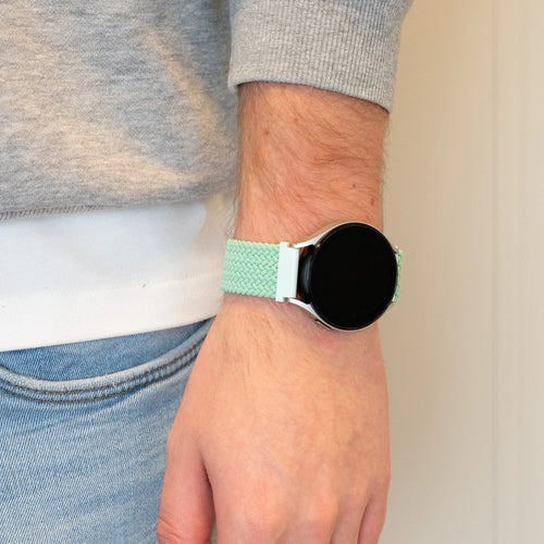 Bandz Pebble Round 2 - 20mm Gewebtes Nylonarmband (Türqis)