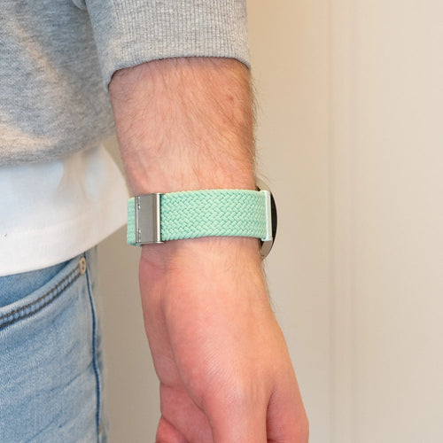 Bandz Pebble Round 2 - 20mm Gewebtes Nylonarmband (Türqis)