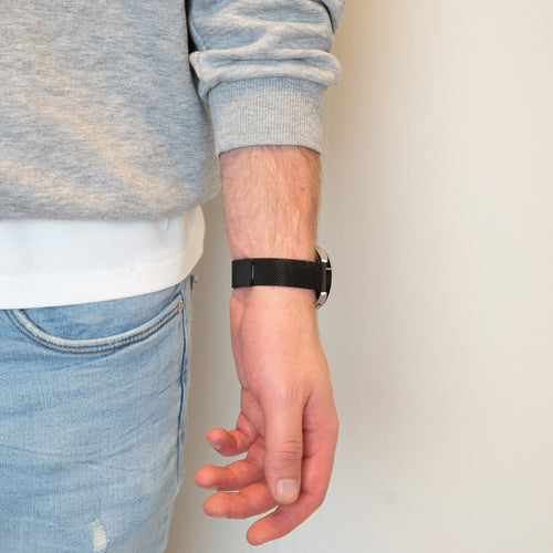 Bandz Suunto Run Milanese Loop Armband (schwarz)