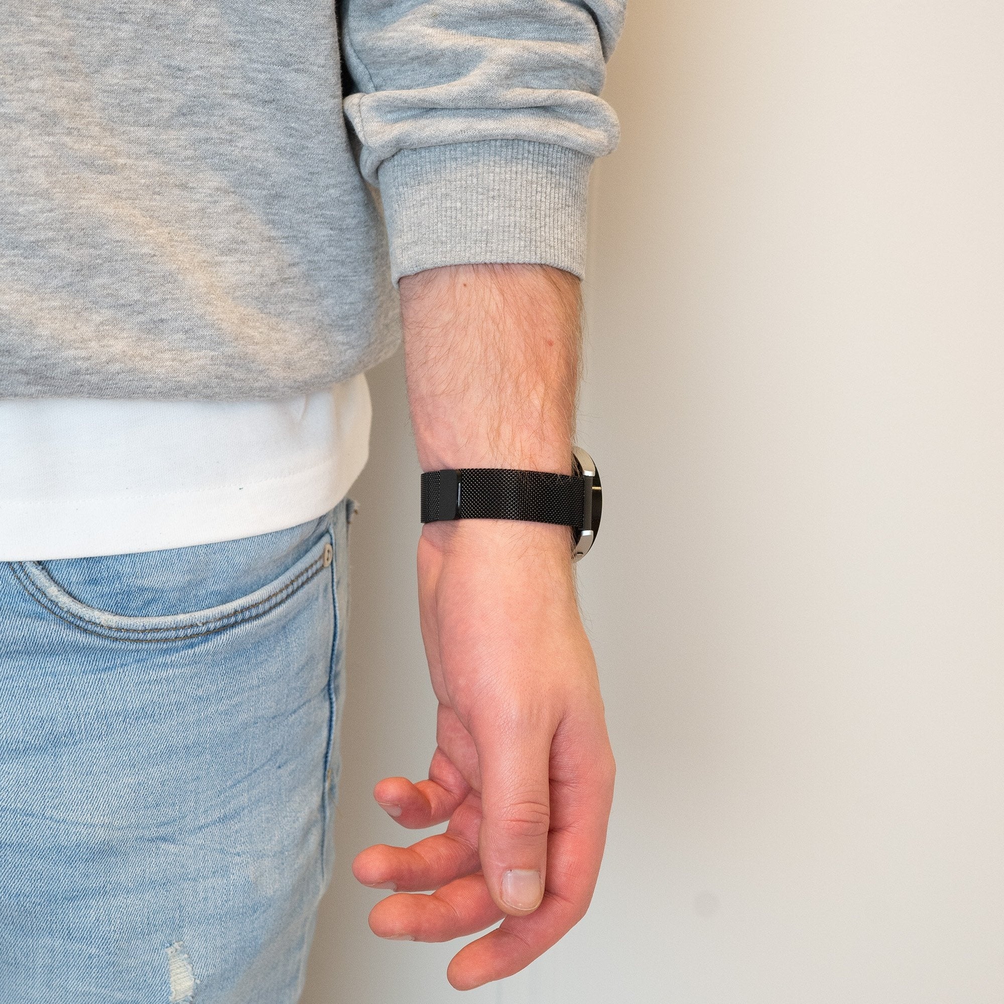 Bandz Realme Watch 3 (Pro) Milanese Loop Strap (Black)