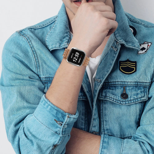 Fine Steel Strap, rose gold, lifestyle photo
