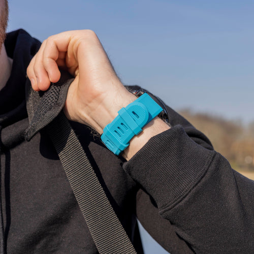 Garmin Quatix 3 / 6x / 7x Solar Silikonarmband (Hellblau)
