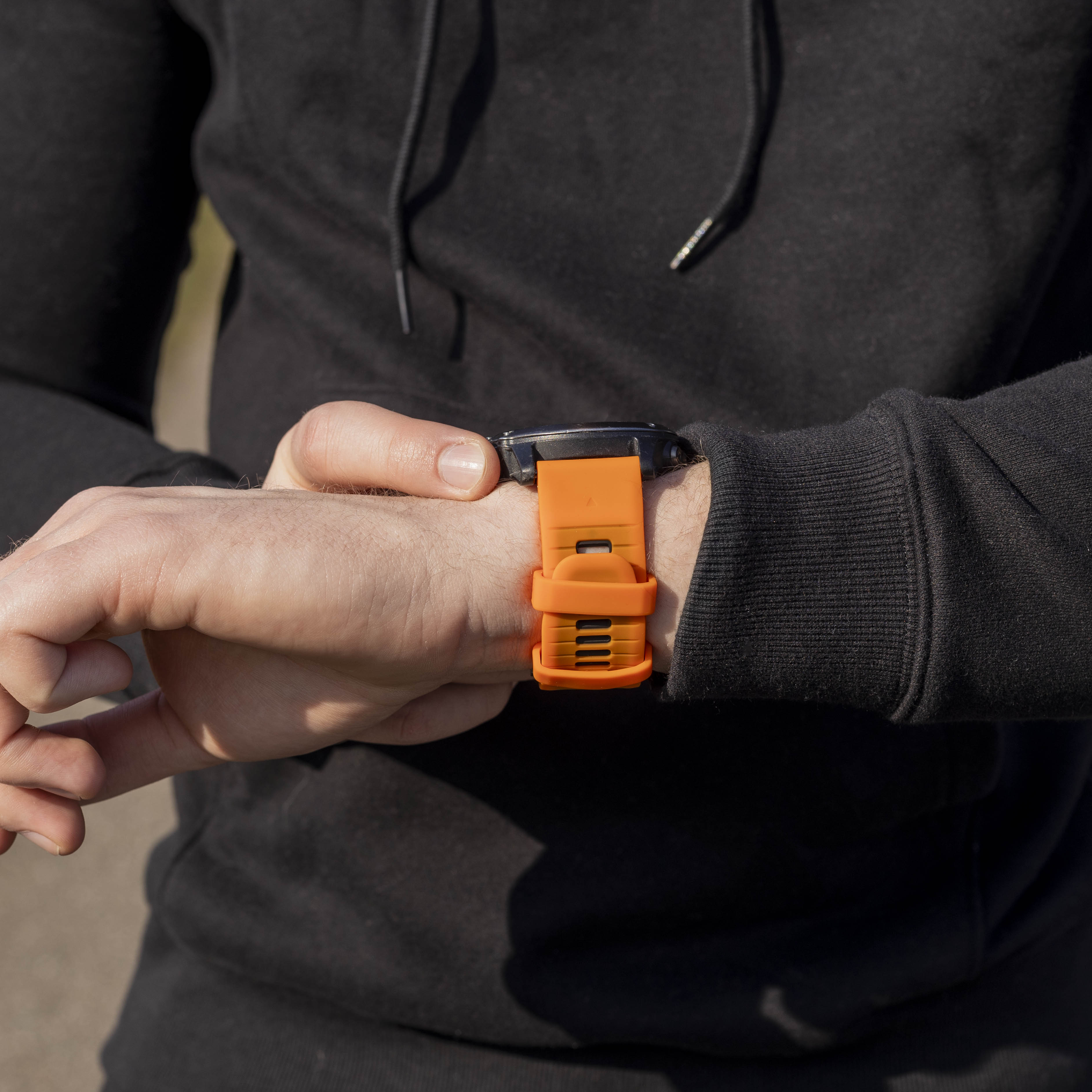 Garmin Fenix 3 Schnalle Sport Amrband (Orange/Schwarz)