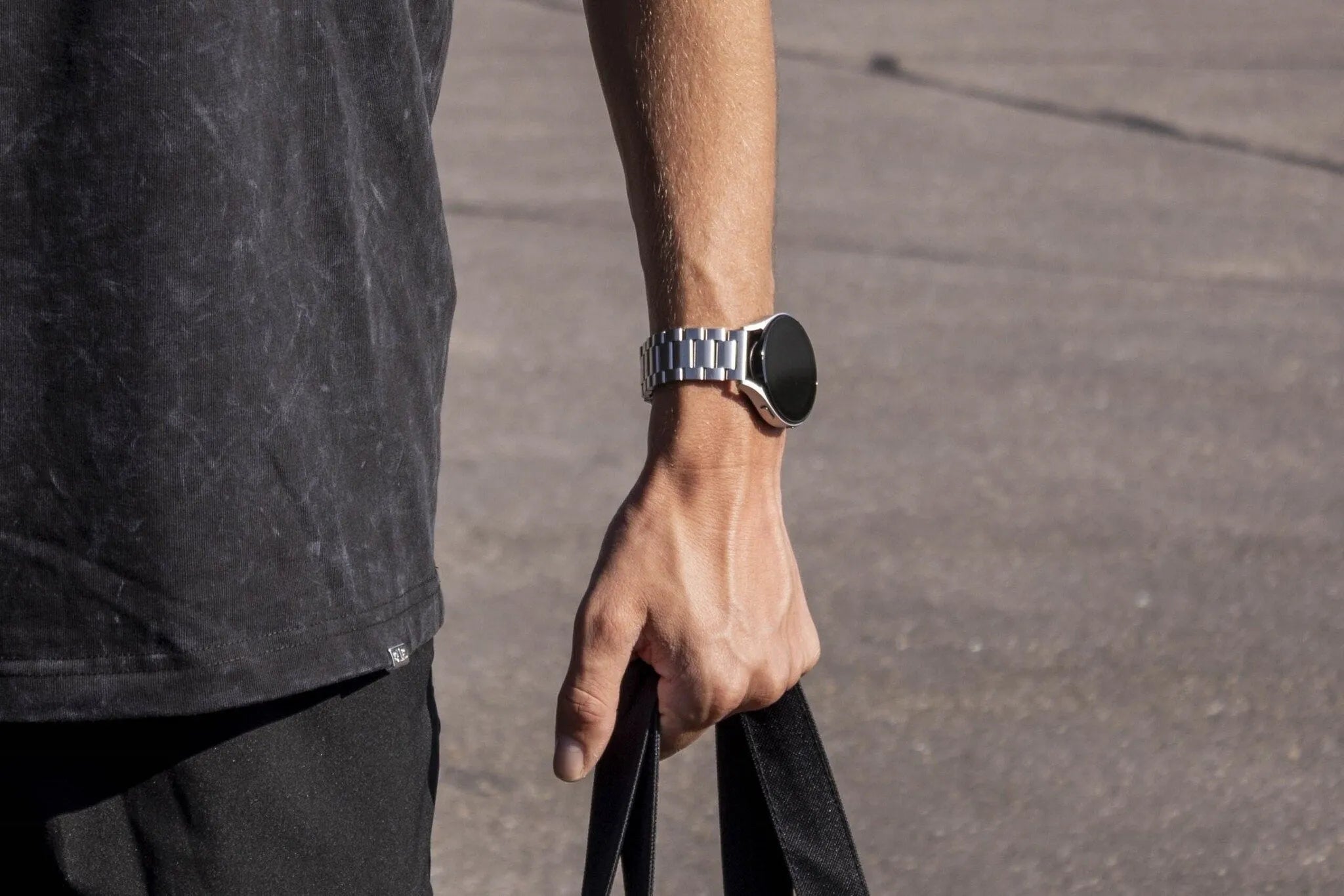 BALR Polar Pacer Steel Link Strap (Silver)