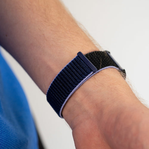 Nylon Strap, blue/black, lifestyle photo