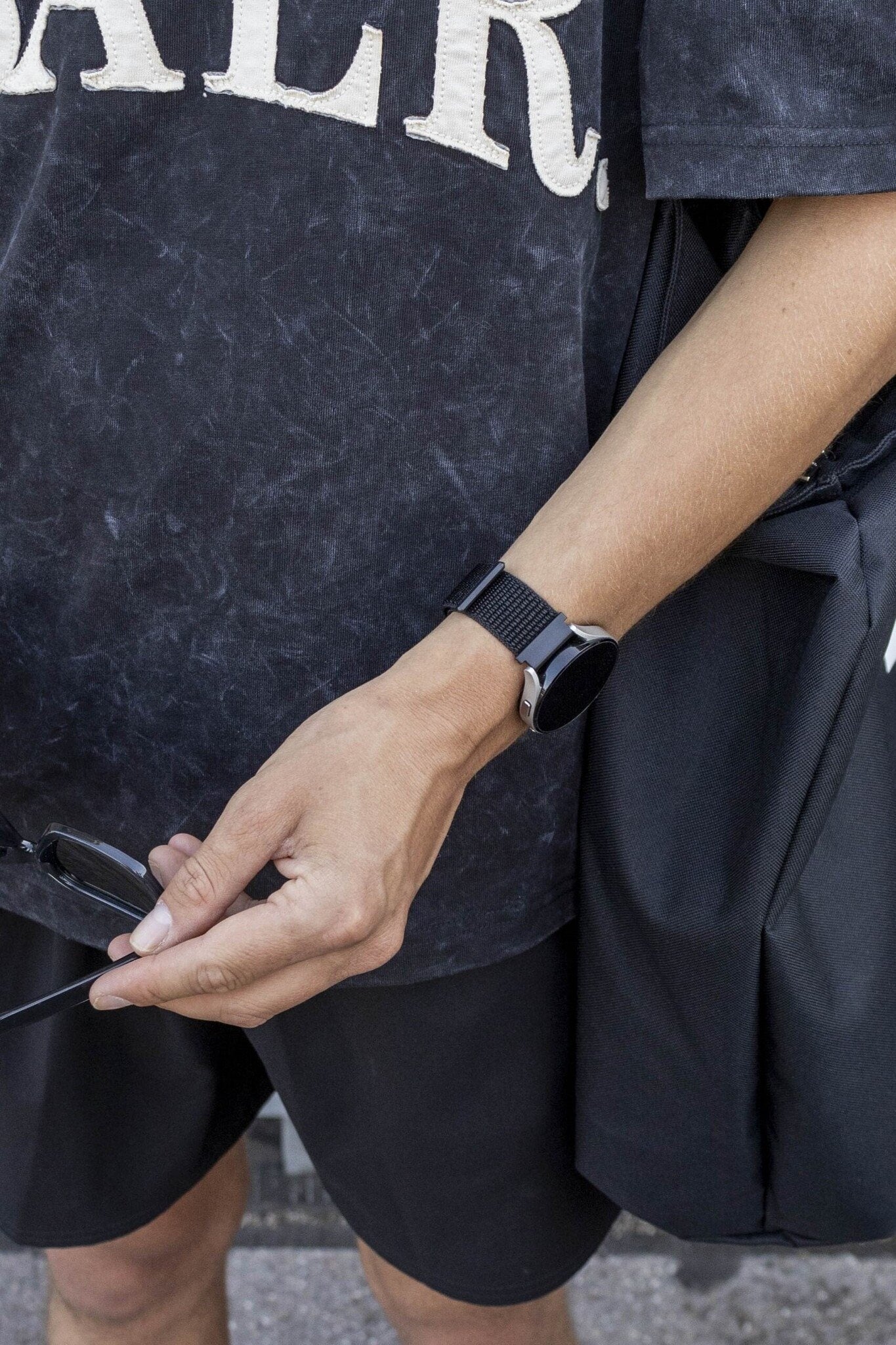 BALR Amazfit GTS 2 Nylonarmband (Schwarz)