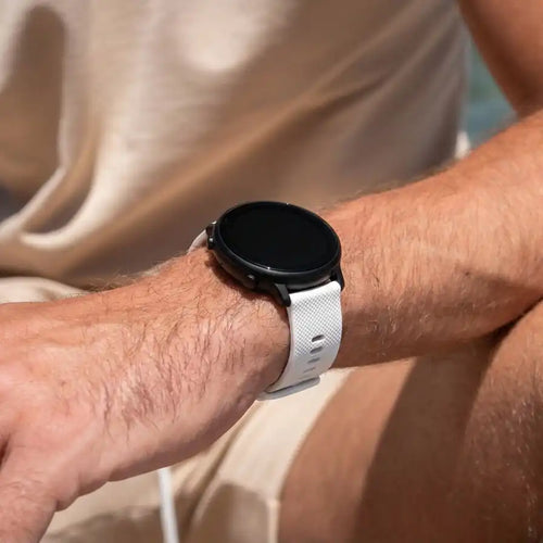 Amazfit Active Max Premium Silicone Strap (White)
