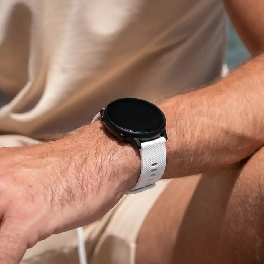 Amazfit Active Max Premium Silicone Strap (White)