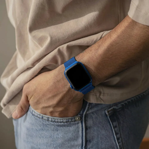 Bandz Apple Watch Milanese Loop Strap (Blue)