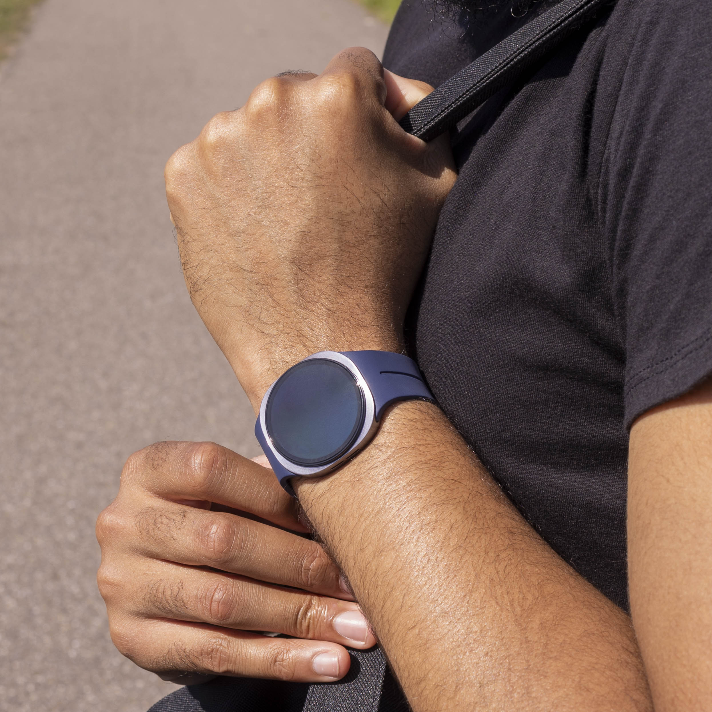 Samsung Galaxy Watch 8 Classic D-Schnalle Silikonarmband (Dunkel Blau)