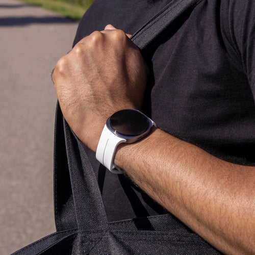 Samsung Galaxy Watch 8 - 40mm D-Schnalle Silikonarmband ( Weiß)