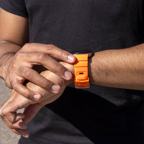 Samsung Galaxy Watch 8 - 44mm Extreme Silikonarmband (Orange)
