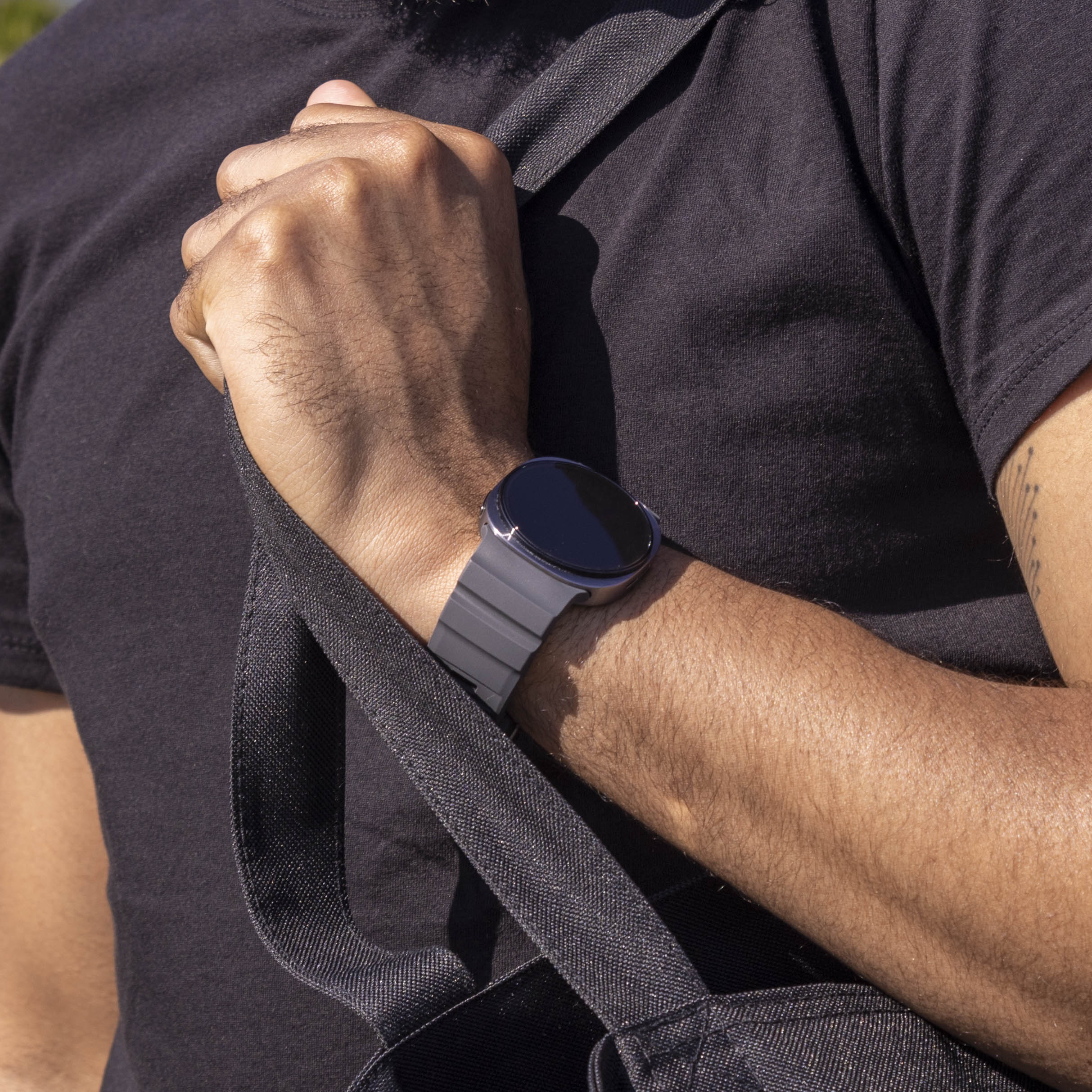 Samsung Galaxy Watch 8 Classic Extreme Silikonarmband (Schwarz)