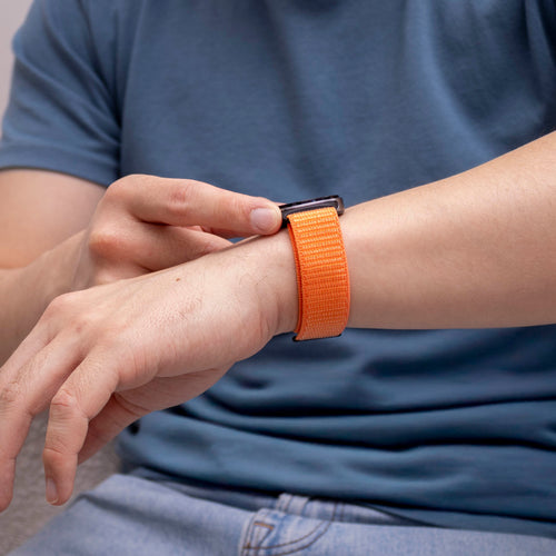 Samsung Galaxy Watch 8 - 40mm Nylon Strap (Orange)