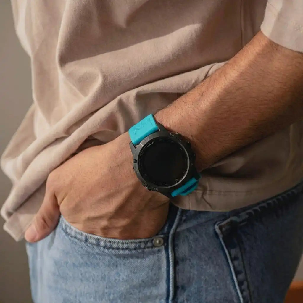 Garmin Approach S62 Silikonarmband (Hell Blau)