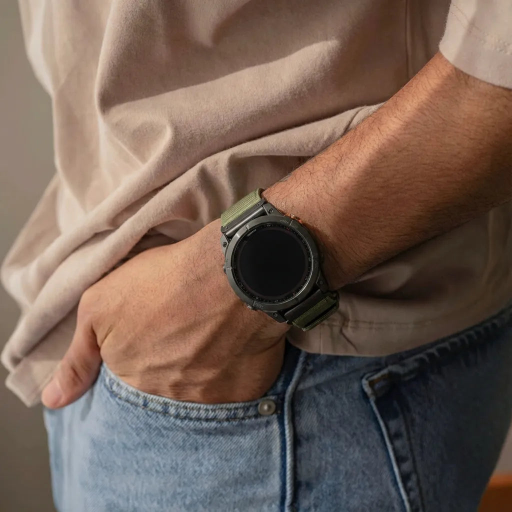Garmin Approach S70 - 47mm Alpine Armband (Olivgrün)
