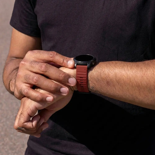Garmin Fenix 5x / 6x Outdoor Silicone Strap (Red)