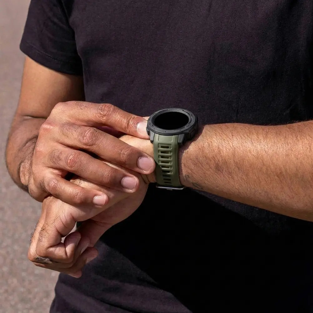 Garmin Instinct 2s Silicone Strap (Dark Green)
