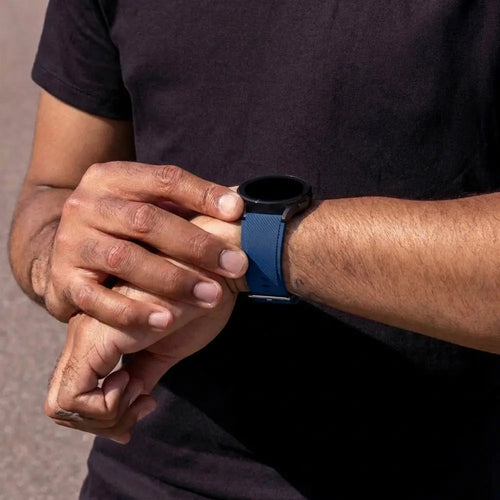 Samsung Galaxy Watch 4 44mm Silicone Strap with Buckle (Dark Blue)