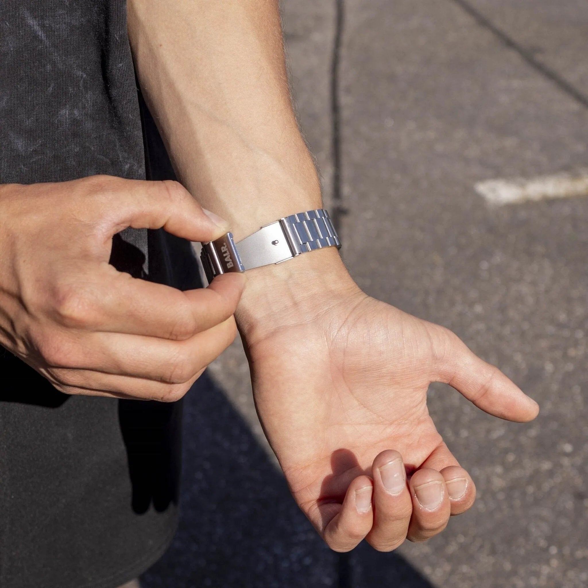 BALR Polar Ignite Stahl Gliederarmband (Silber)