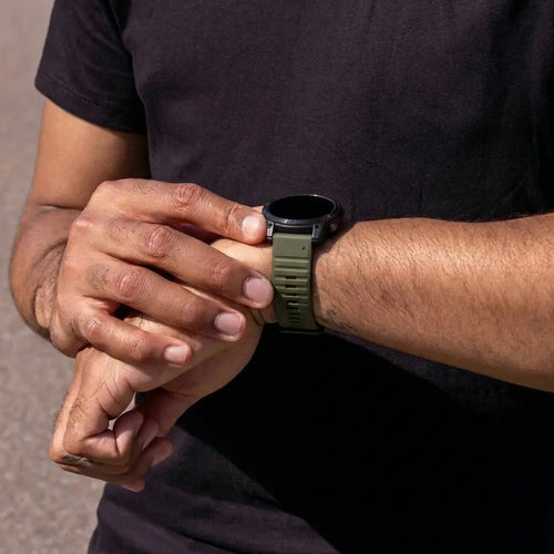 Garmin Forerunner 965 Outdoor Silicone Strap (Army Green)