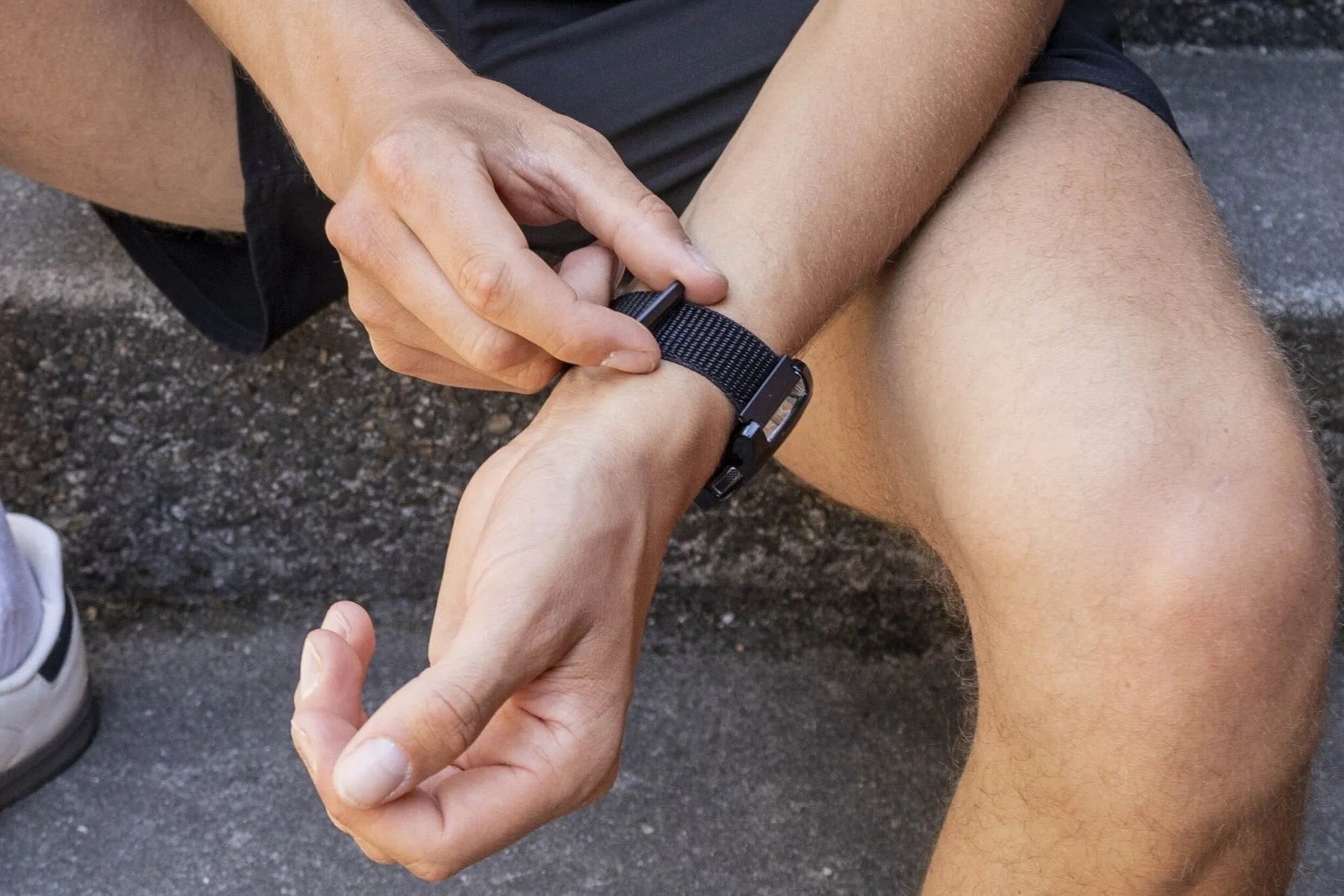 BALR Polar Grit X Nylonarmband (Schwarz)