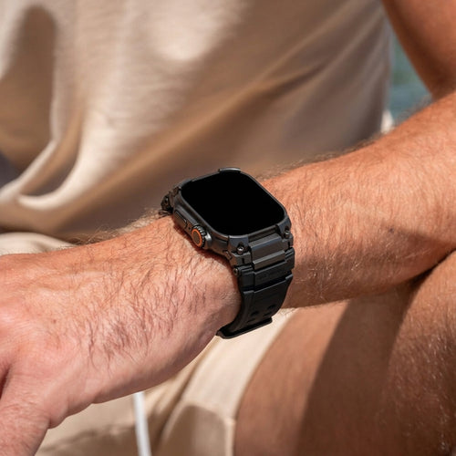 Apple Watch 'Four Claw' Silikonarmband (Schwarz)