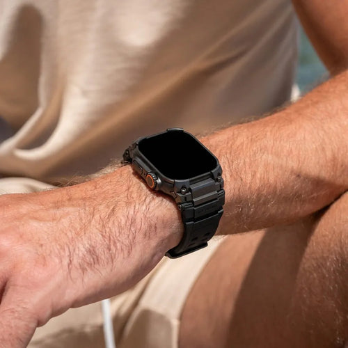 Apple Watch 'Four Claw' Silicone Strap (Black)