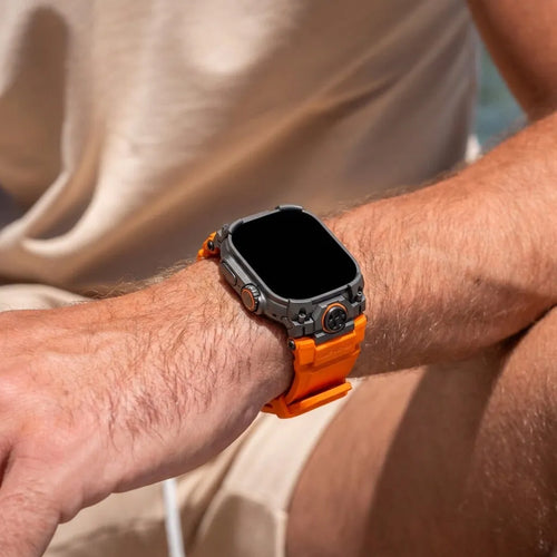 Apple Watch 'Four Claw' Silikonarmband (Orange)