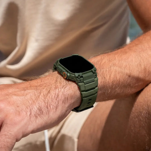 Apple Watch 'Four Claw' Silikonarmband (Grün)