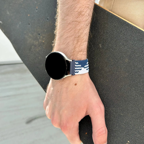 Amazfit Active Adjustable Braided Strap (Blue/White)