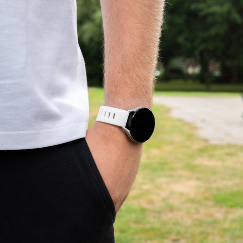 Samsung Galaxy Watch 4 Classic 46mm Outdoor Silikonarmband (Weiß)